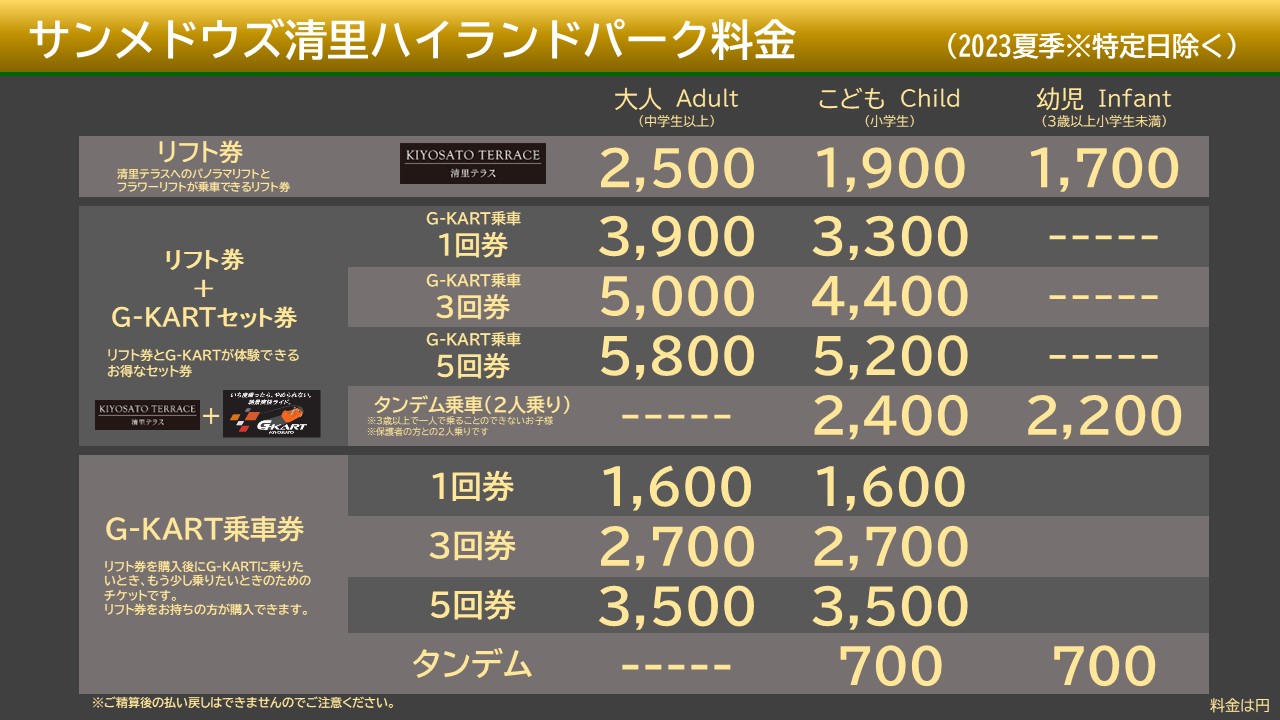 清里テラスご招待券 2023 GREEN SEASON - 施設利用券